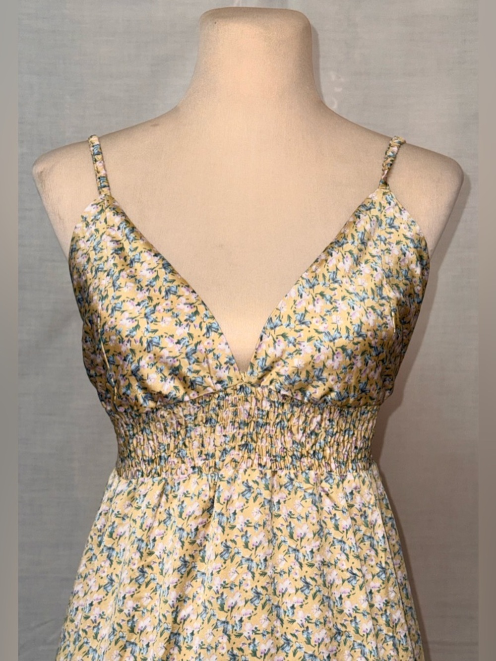 Golden Hour Vibes: Know One Cares Floral Satin Maxi - Size S